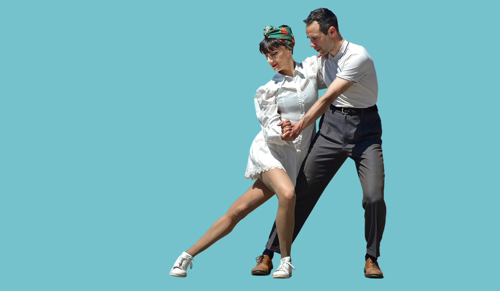 Ballerini che si divertono a un social di Lindy Hop